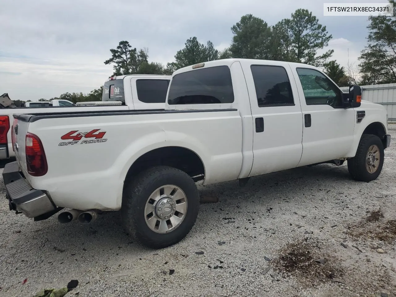 2008 Ford F250 Super Duty VIN: 1FTSW21RX8EC34371 Lot: 74821624