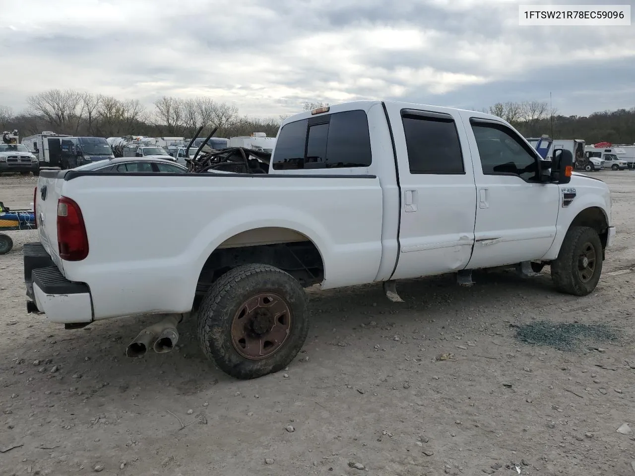 2008 Ford F250 Super Duty VIN: 1FTSW21R78EC59096 Lot: 79821654