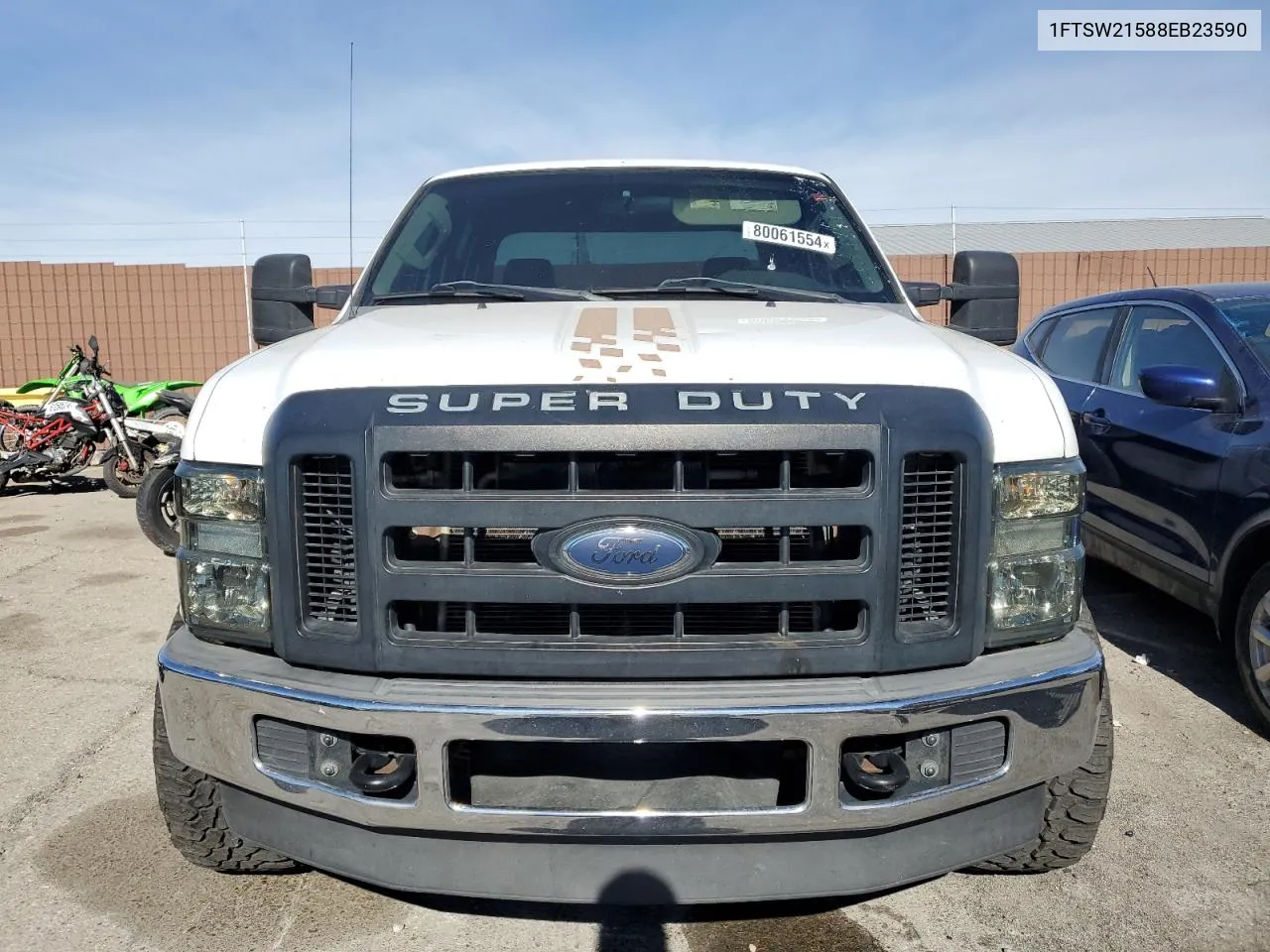 2008 Ford F250 Super Duty VIN: 1FTSW21588EB23590 Lot: 80061554