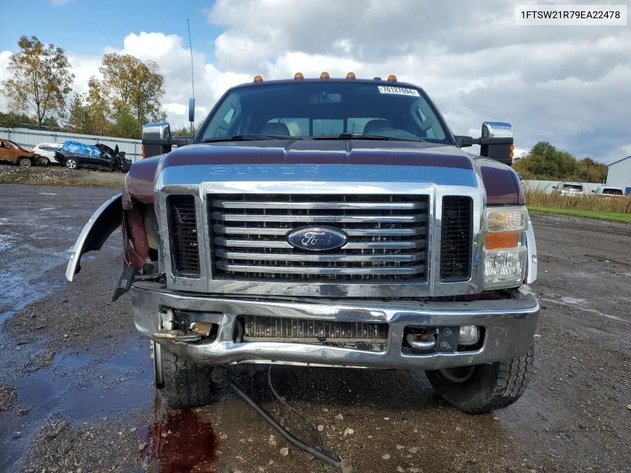 2009 Ford F250 Super Duty VIN: 1FTSW21R79EA22478 Lot: 76127694