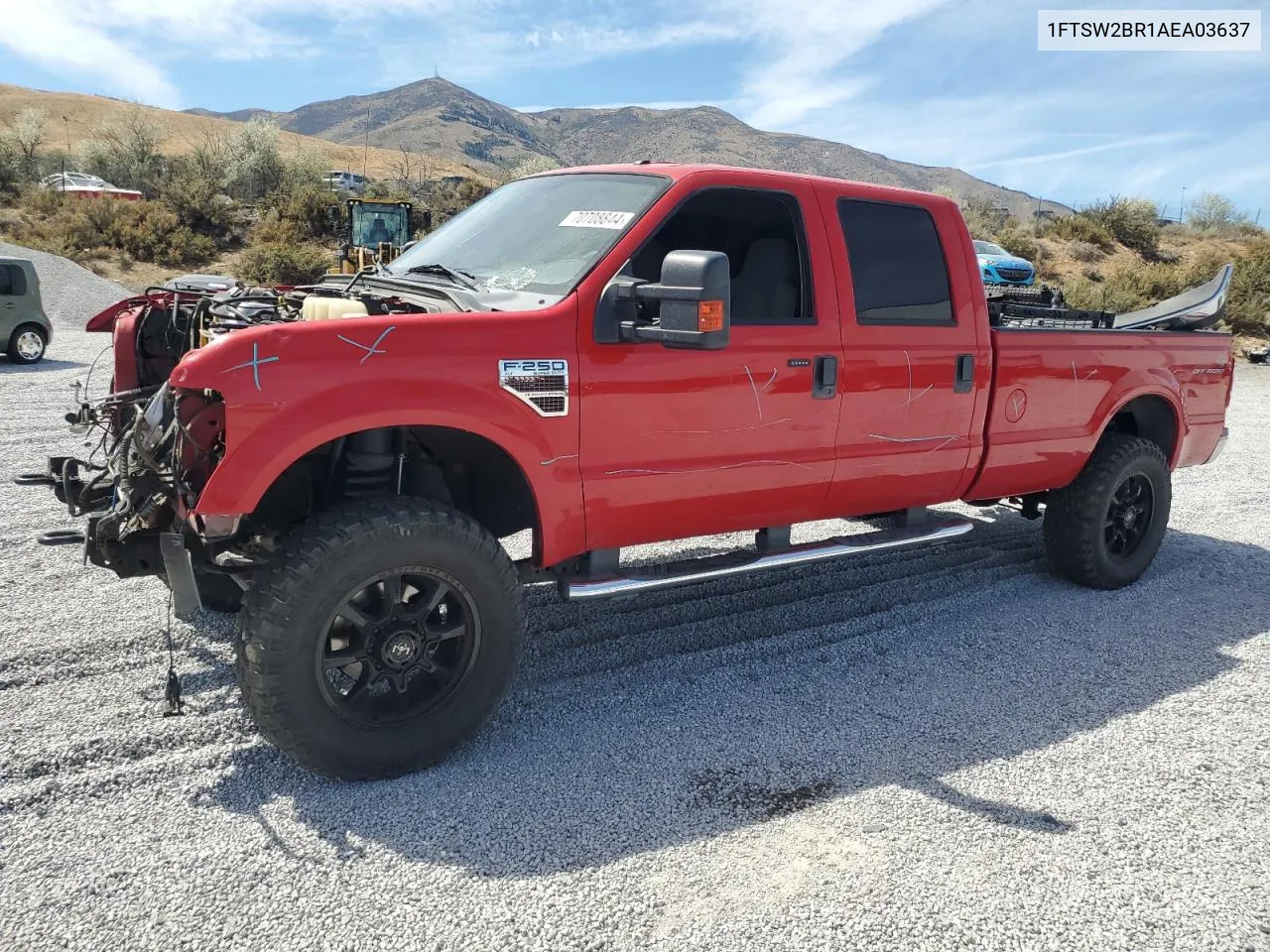 2010 Ford F250 Super Duty VIN: 1FTSW2BR1AEA03637 Lot: 70708844