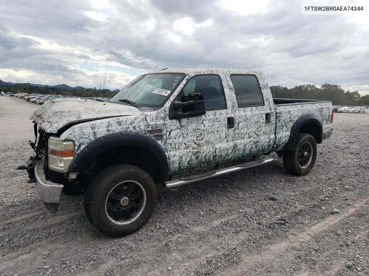 2010 Ford F250 Super Duty VIN: 1FTSW2BR0AEA74344 Lot: 71459714