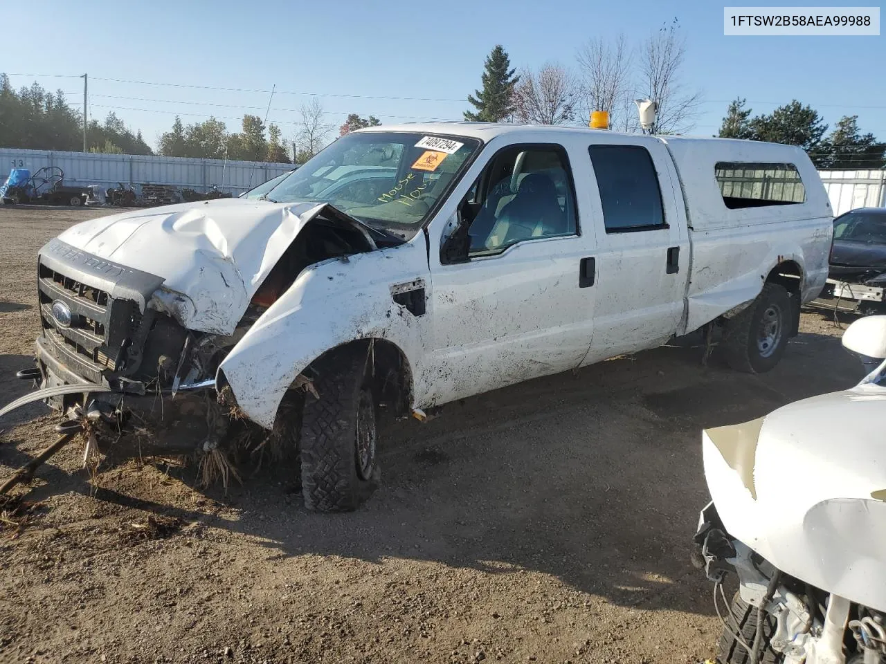 2010 Ford F250 Super Duty VIN: 1FTSW2B58AEA99988 Lot: 74097294