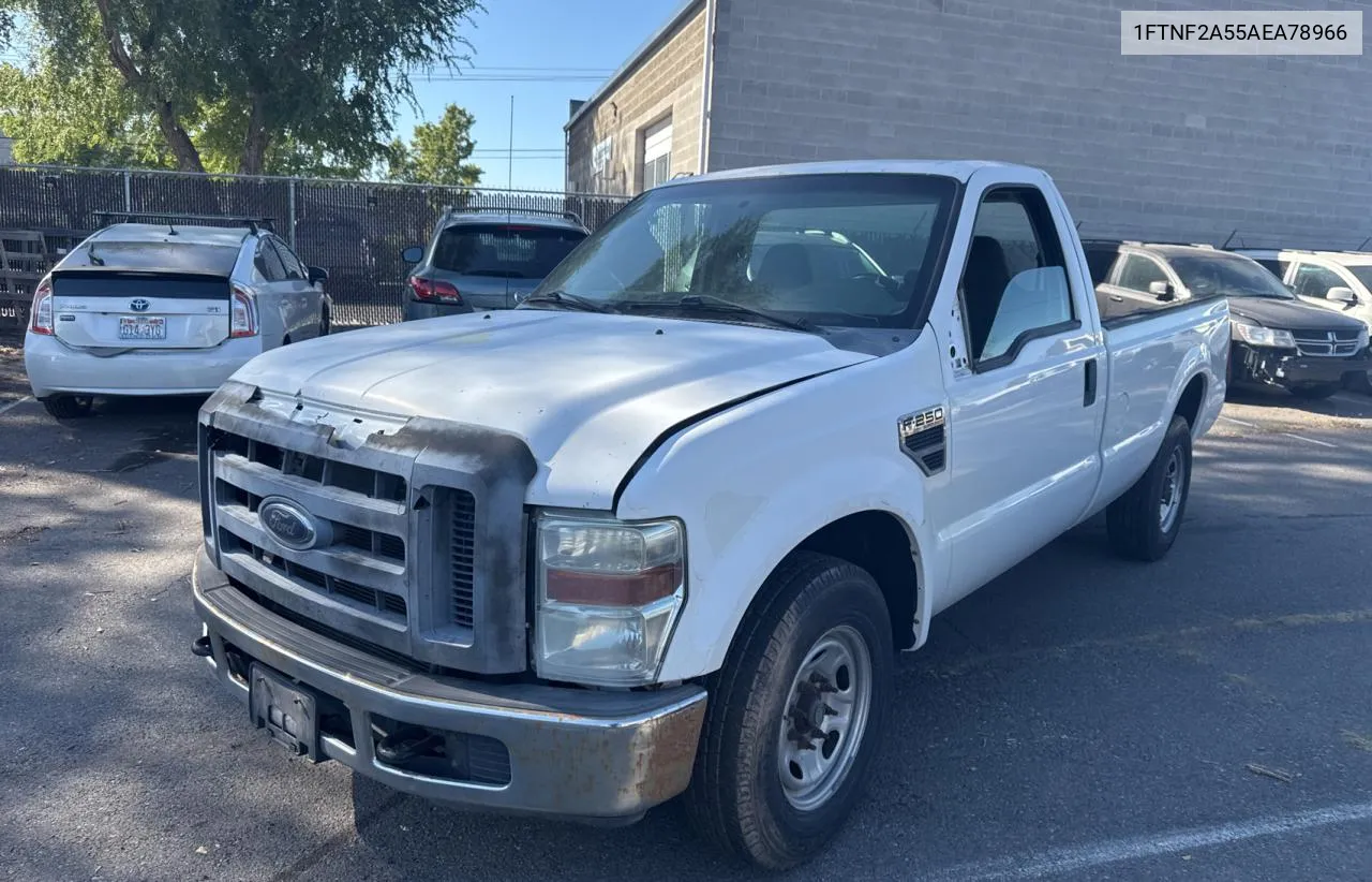 2010 Ford F250 Super Duty VIN: 1FTNF2A55AEA78966 Lot: 75334274