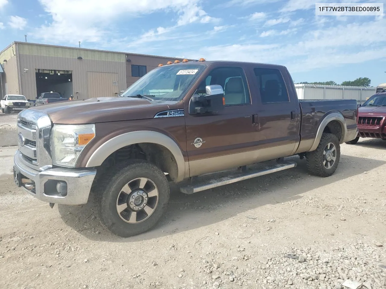 2011 Ford F250 Super Duty VIN: 1FT7W2BT3BED00895 Lot: 57273424