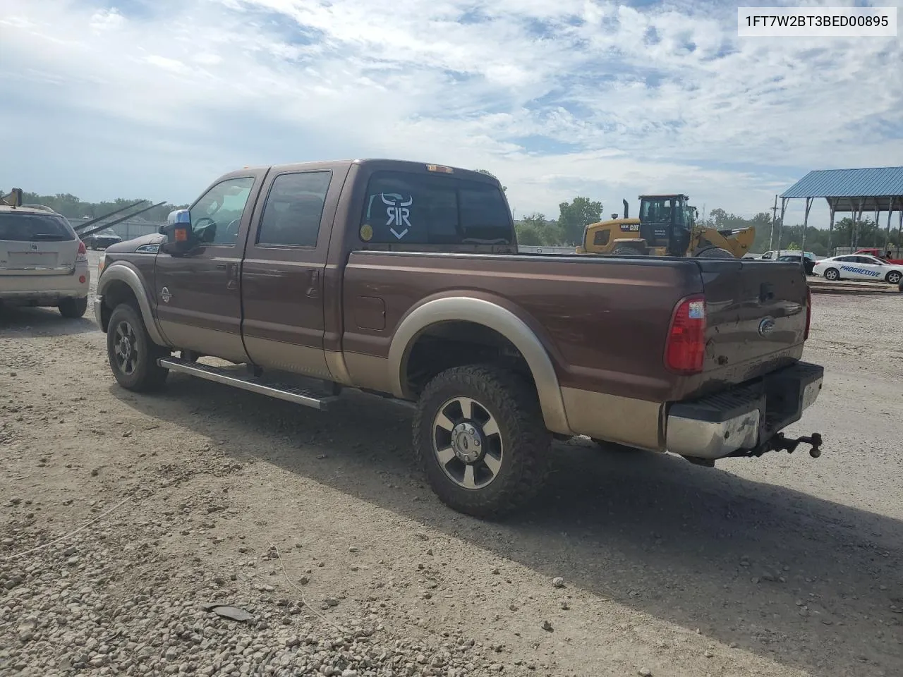 2011 Ford F250 Super Duty VIN: 1FT7W2BT3BED00895 Lot: 57273424