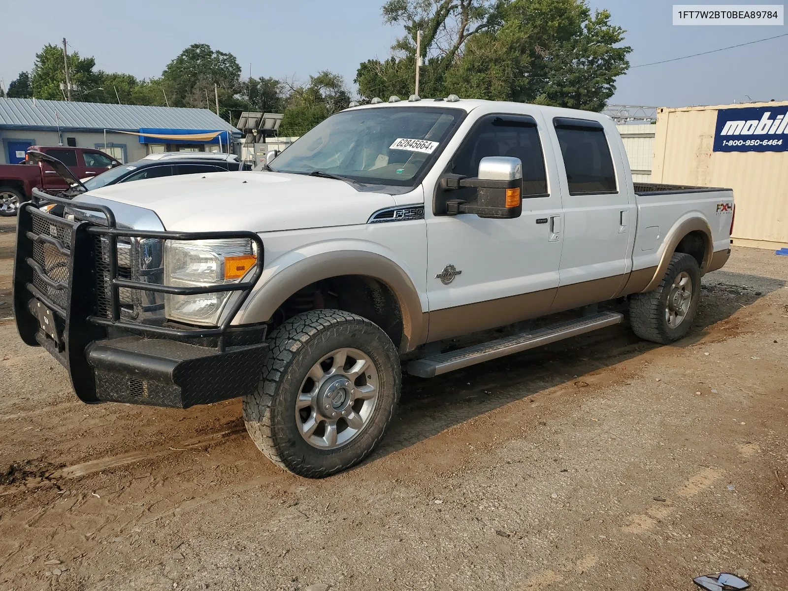 2011 Ford F250 Super Duty VIN: 1FT7W2BT0BEA89784 Lot: 62845664