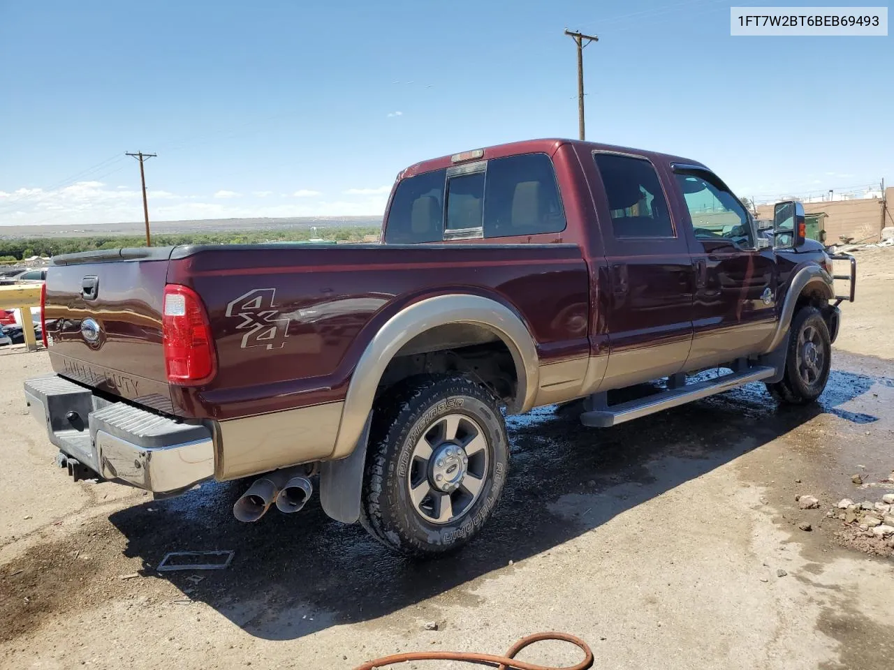 2011 Ford F250 Super Duty VIN: 1FT7W2BT6BEB69493 Lot: 66945794