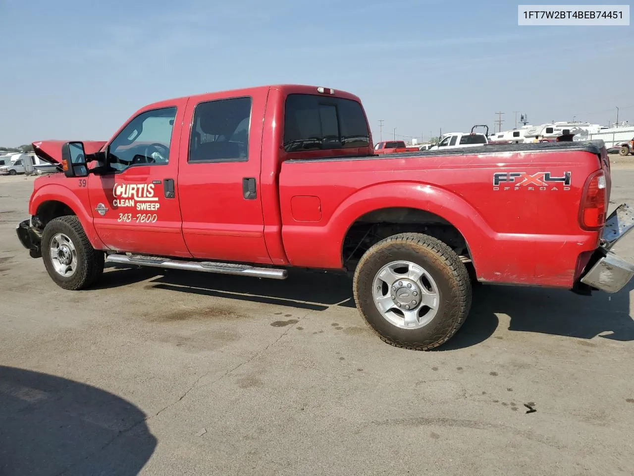 2011 Ford F250 Super Duty VIN: 1FT7W2BT4BEB74451 Lot: 70217934