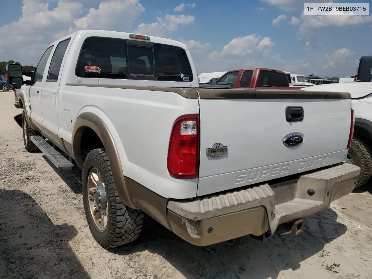 2011 Ford F250 Super Duty VIN: 1FT7W2BT9BEB03715 Lot: 72032094