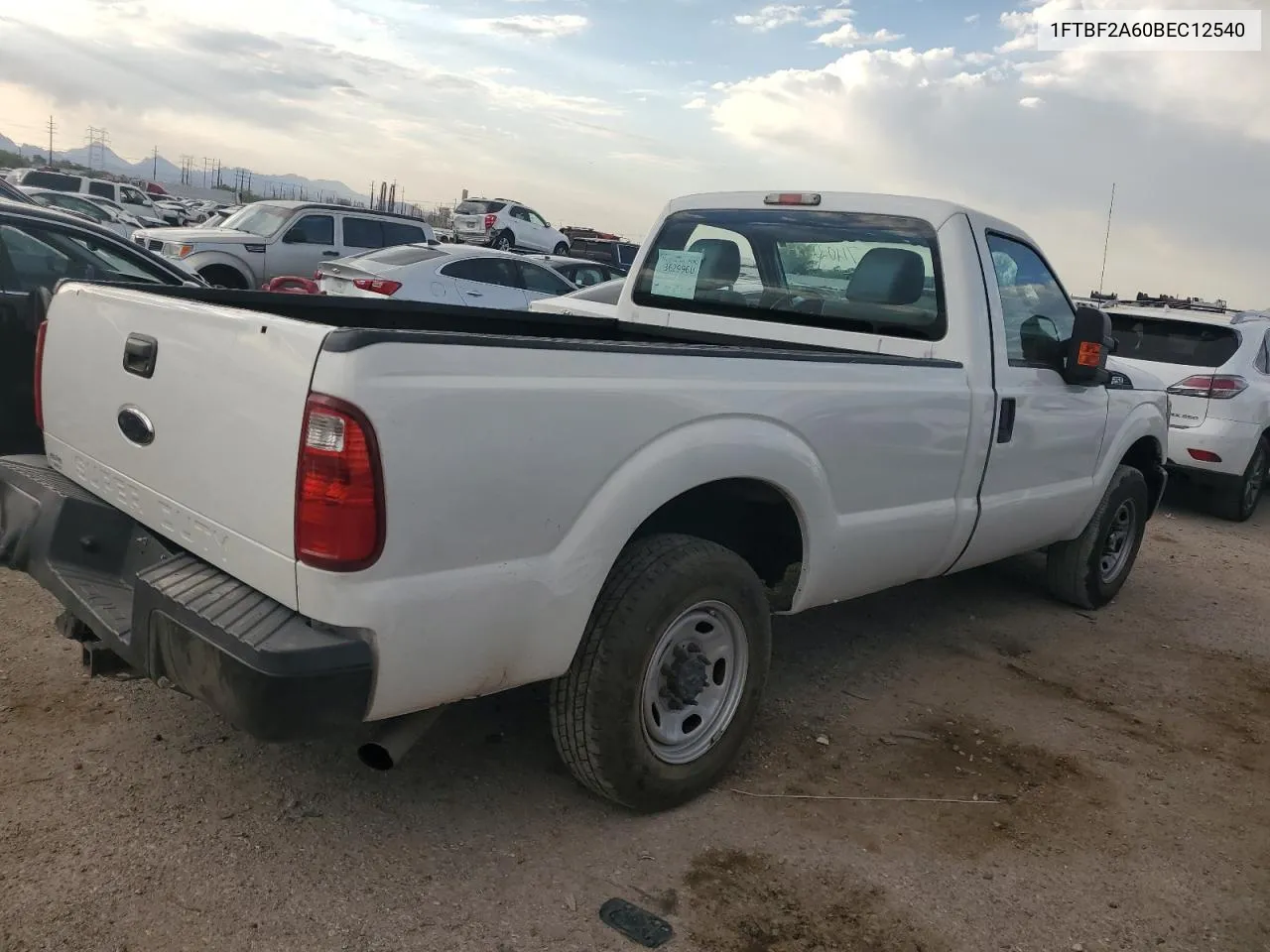 1FTBF2A60BEC12540 2011 Ford F250 Super Duty