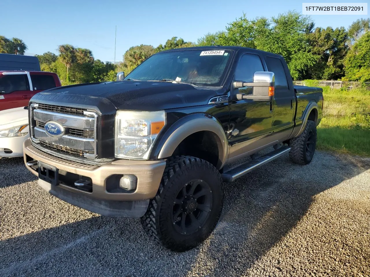 2011 Ford F250 Super Duty VIN: 1FT7W2BT1BEB72091 Lot: 74135454