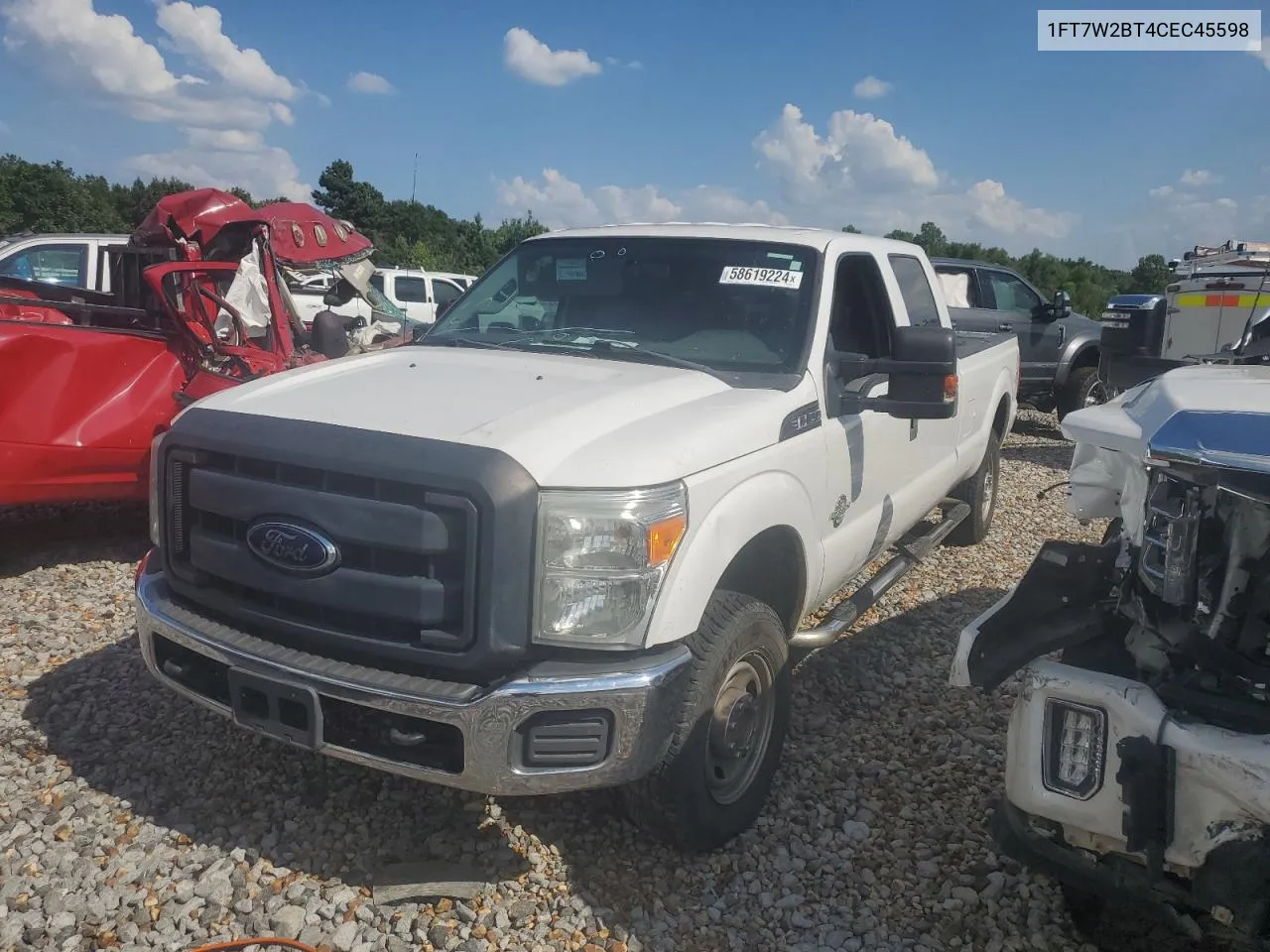 2012 Ford F250 Super Duty VIN: 1FT7W2BT4CEC45598 Lot: 58619224