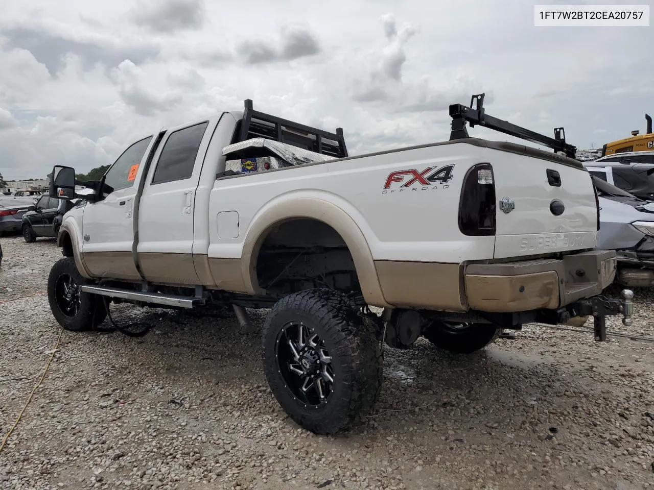 2012 Ford F250 Super Duty VIN: 1FT7W2BT2CEA20757 Lot: 64273424