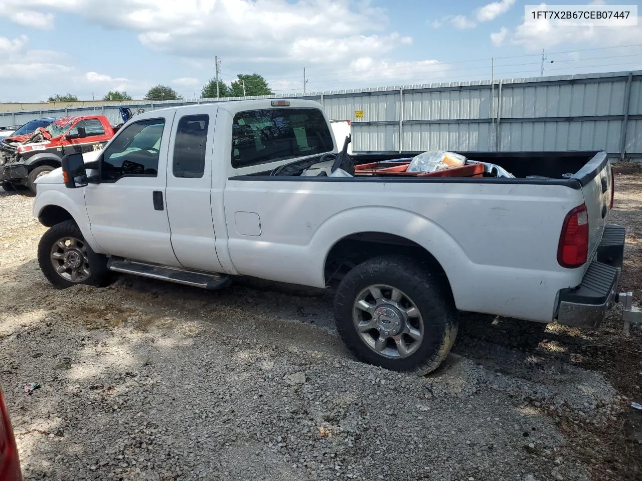 2012 Ford F250 Super Duty VIN: 1FT7X2B67CEB07447 Lot: 67387694