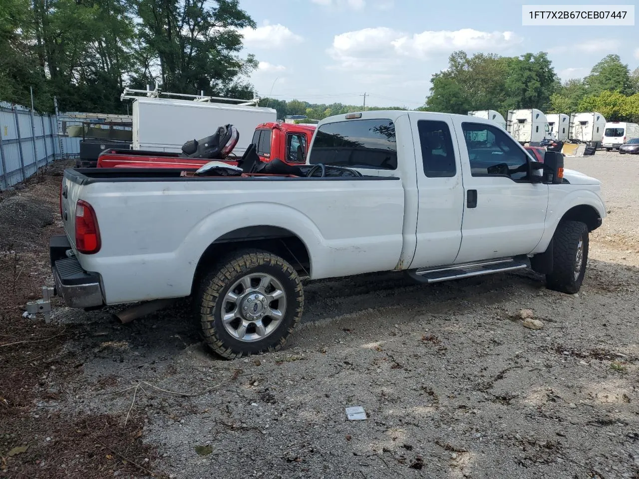 2012 Ford F250 Super Duty VIN: 1FT7X2B67CEB07447 Lot: 67387694