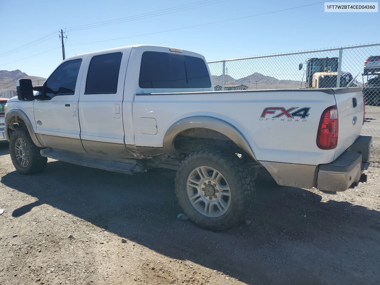 2012 Ford F250 Super Duty VIN: 1FT7W2BT4CED04360 Lot: 67767374