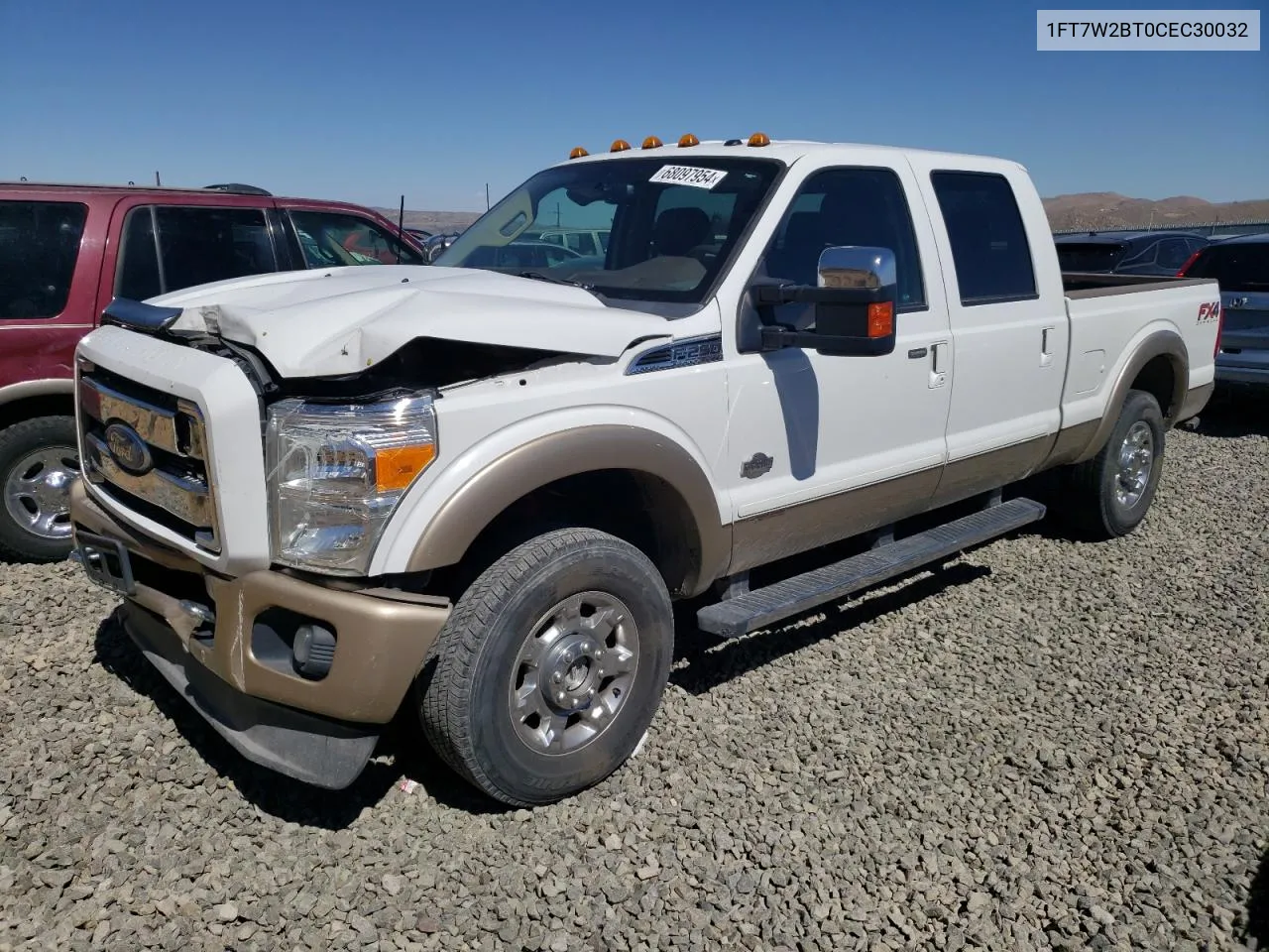 1FT7W2BT0CEC30032 2012 Ford F250 Super Duty