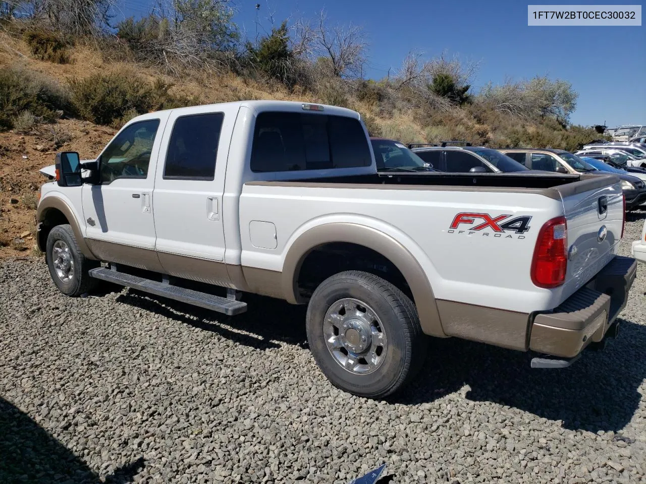 2012 Ford F250 Super Duty VIN: 1FT7W2BT0CEC30032 Lot: 68097954