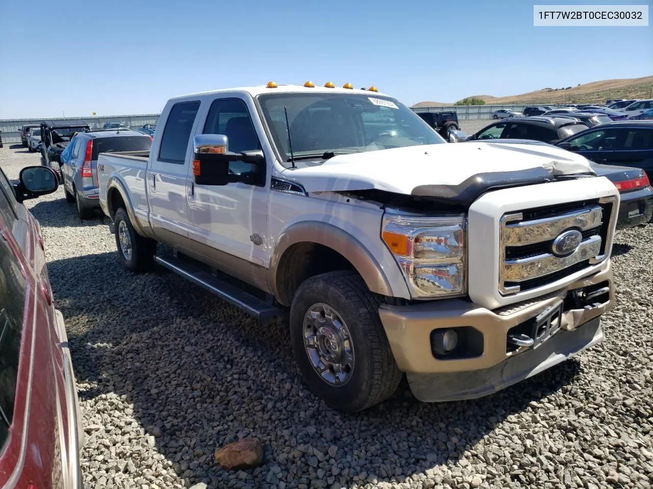 1FT7W2BT0CEC30032 2012 Ford F250 Super Duty