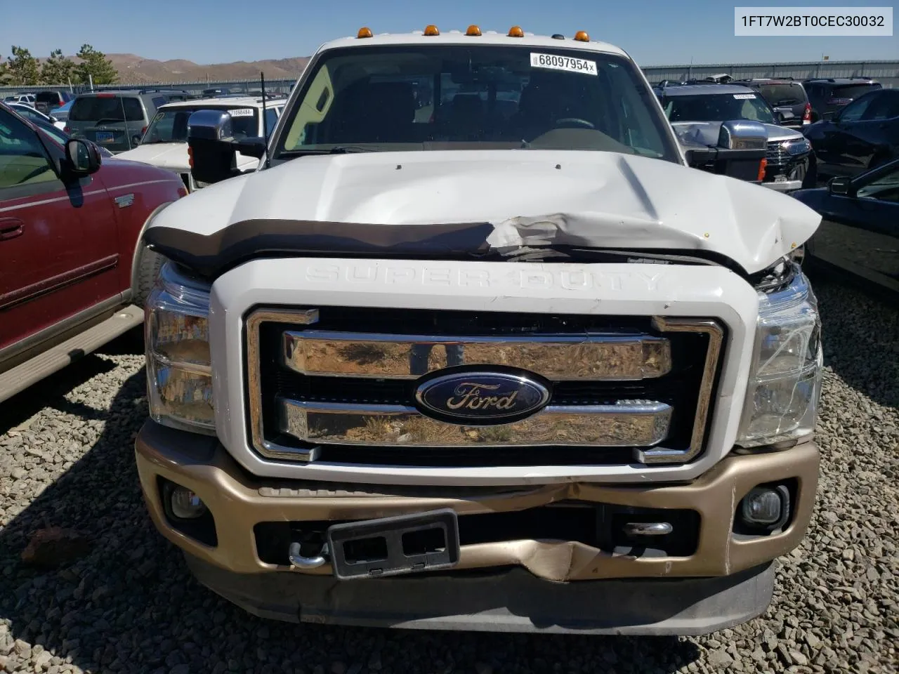 2012 Ford F250 Super Duty VIN: 1FT7W2BT0CEC30032 Lot: 68097954