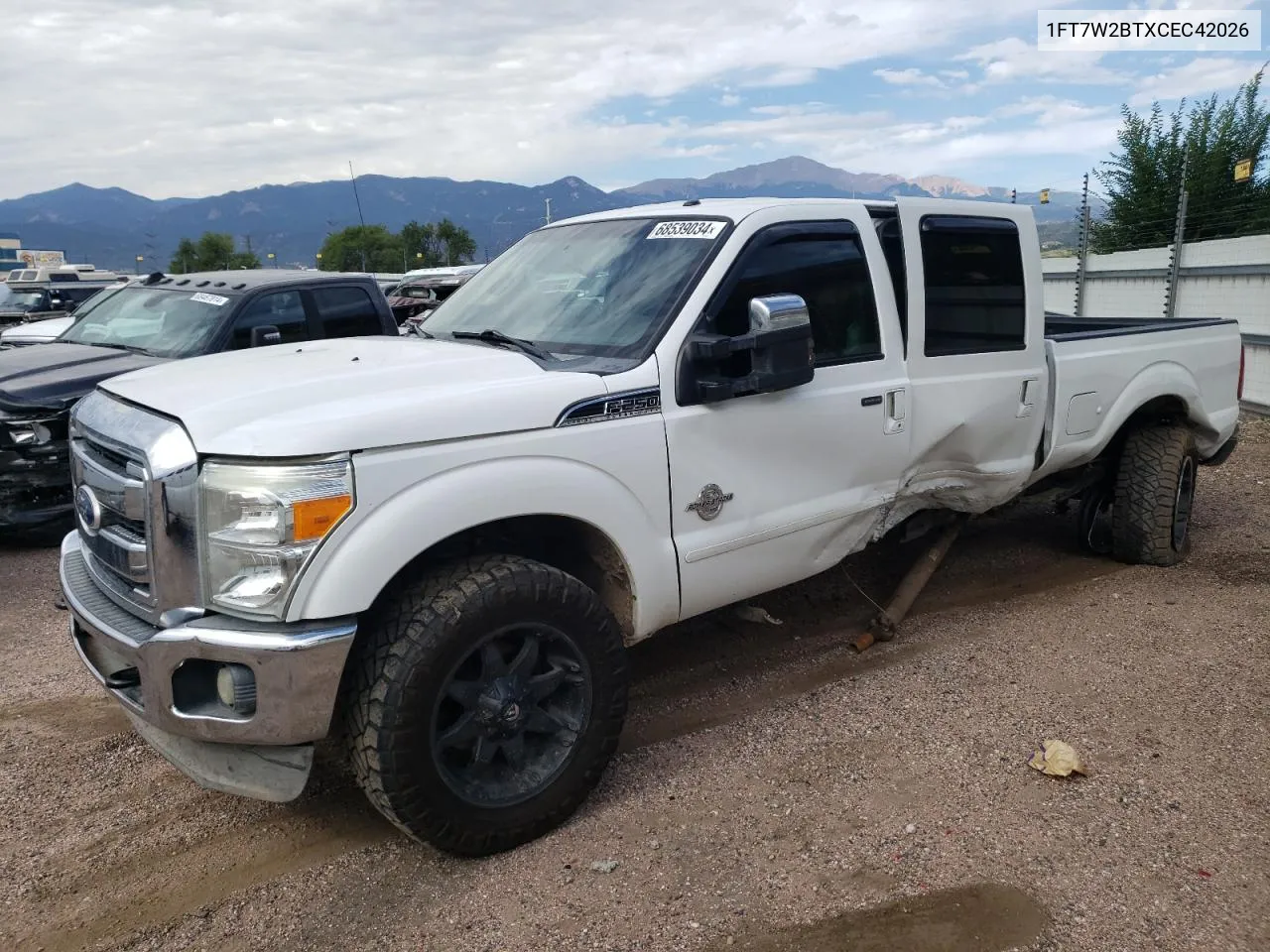 2012 Ford F250 Super Duty VIN: 1FT7W2BTXCEC42026 Lot: 68539034