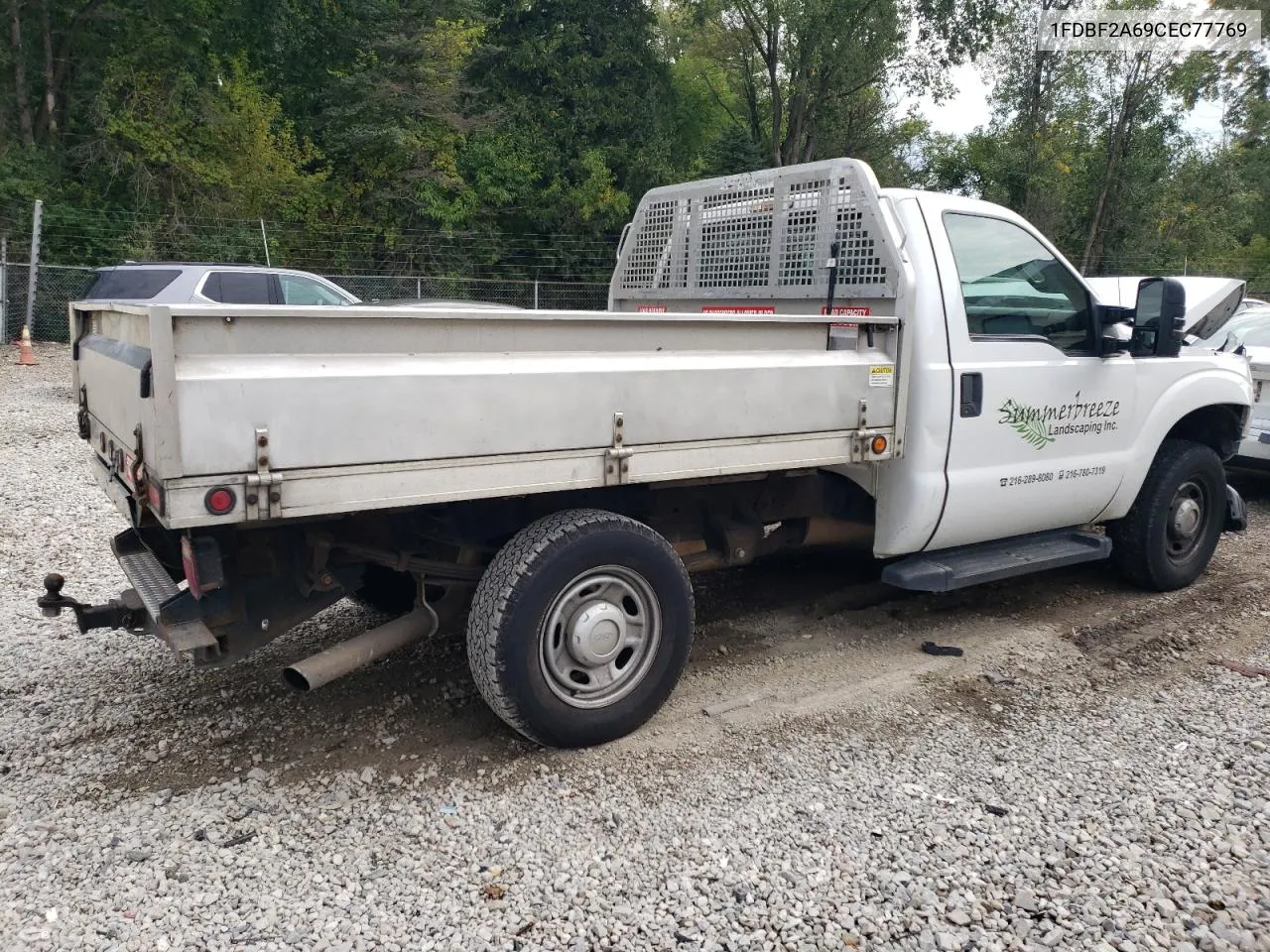 2012 Ford F250 Super Duty VIN: 1FDBF2A69CEC77769 Lot: 69446434