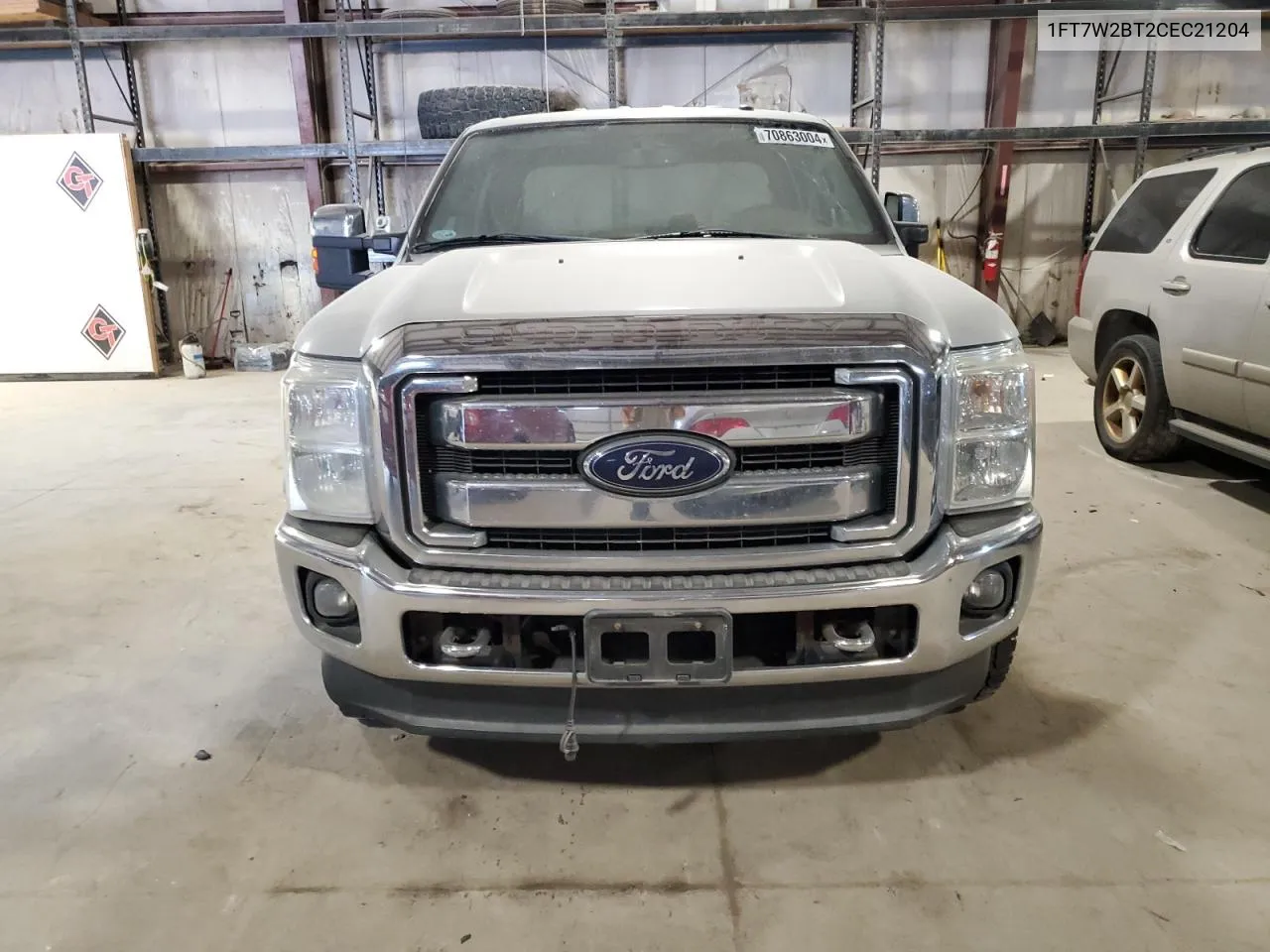 2012 Ford F250 Super Duty VIN: 1FT7W2BT2CEC21204 Lot: 70863004