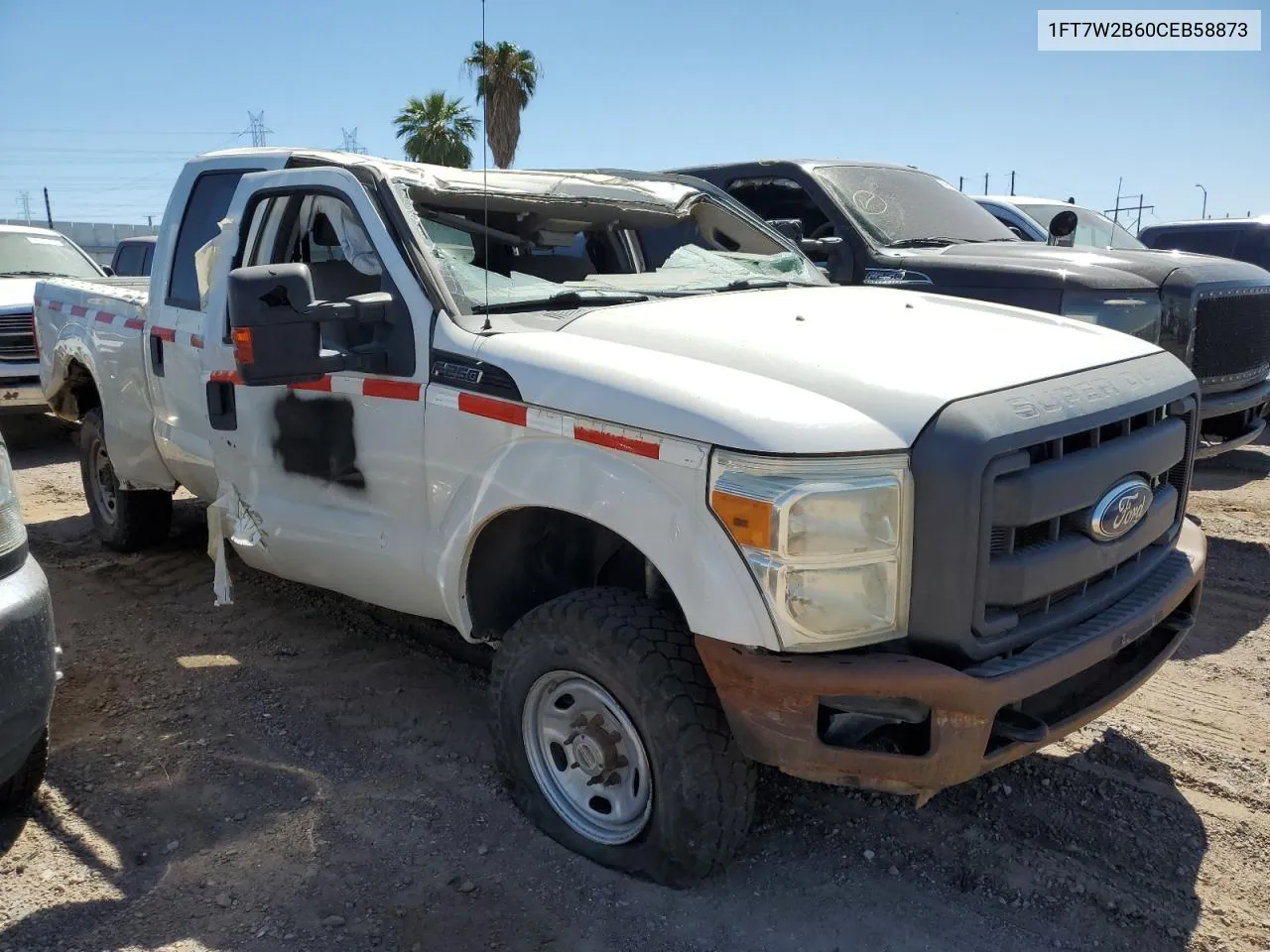 2012 Ford F250 Super Duty VIN: 1FT7W2B60CEB58873 Lot: 71059514