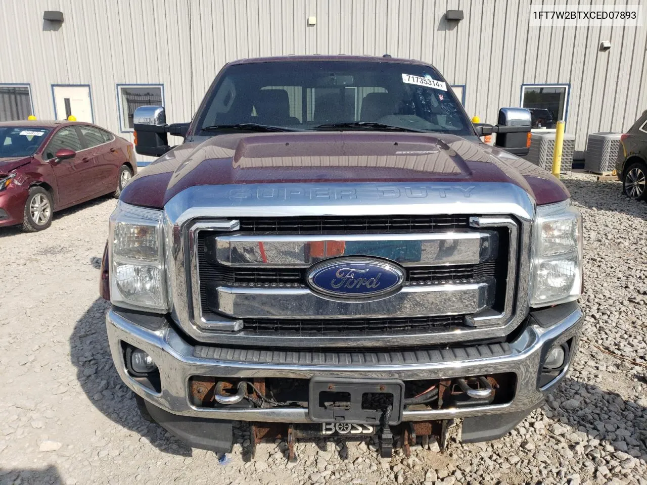 2012 Ford F250 Super Duty VIN: 1FT7W2BTXCED07893 Lot: 71735314