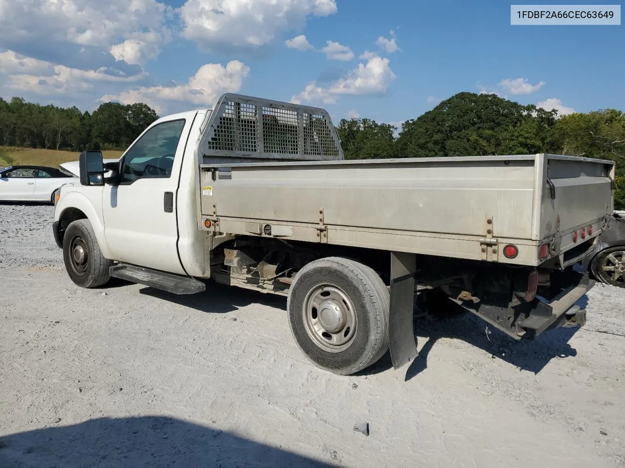 2012 Ford F250 Super Duty VIN: 1FDBF2A66CEC63649 Lot: 72894434