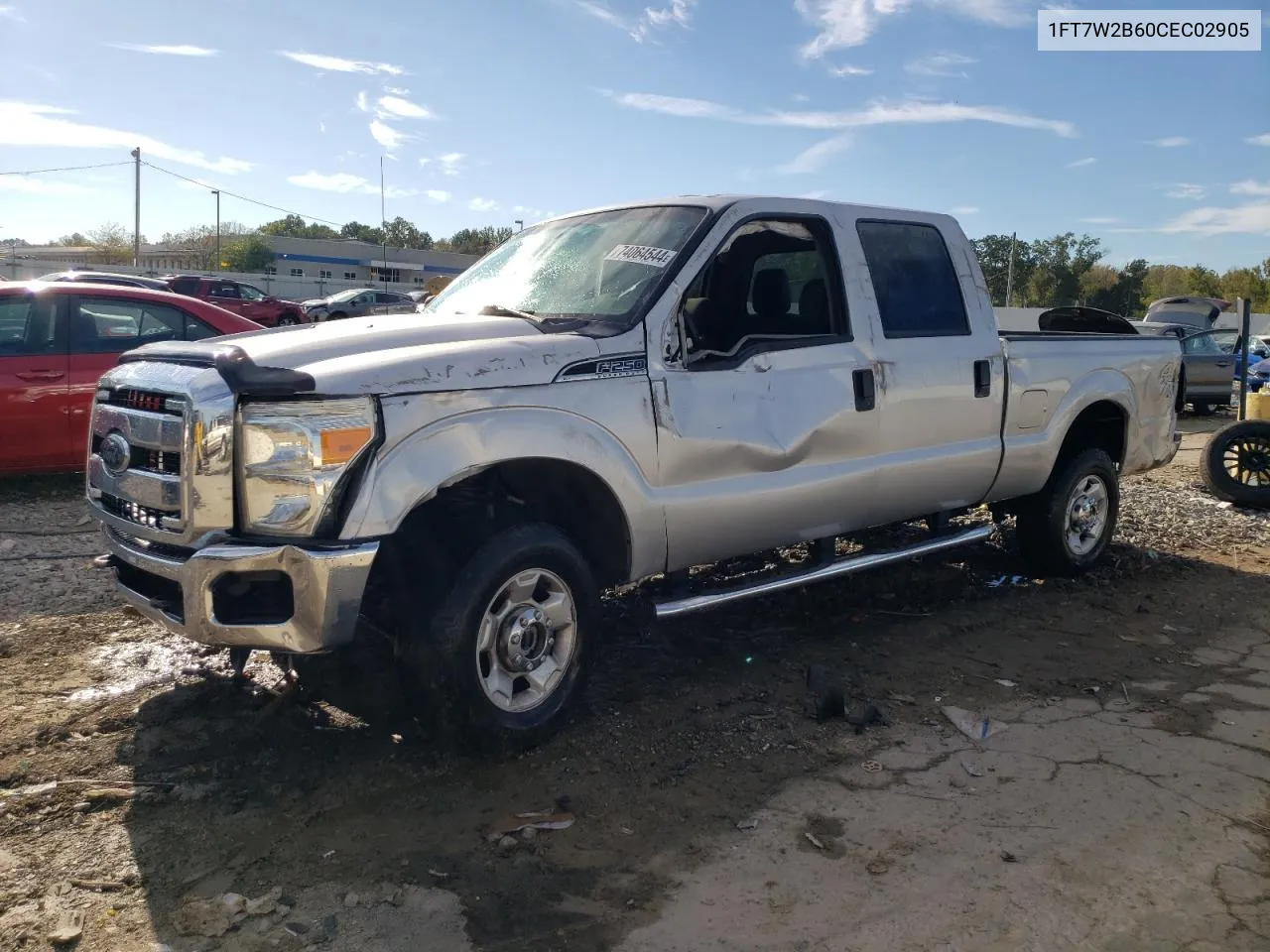 2012 Ford F250 Super Duty VIN: 1FT7W2B60CEC02905 Lot: 74064544