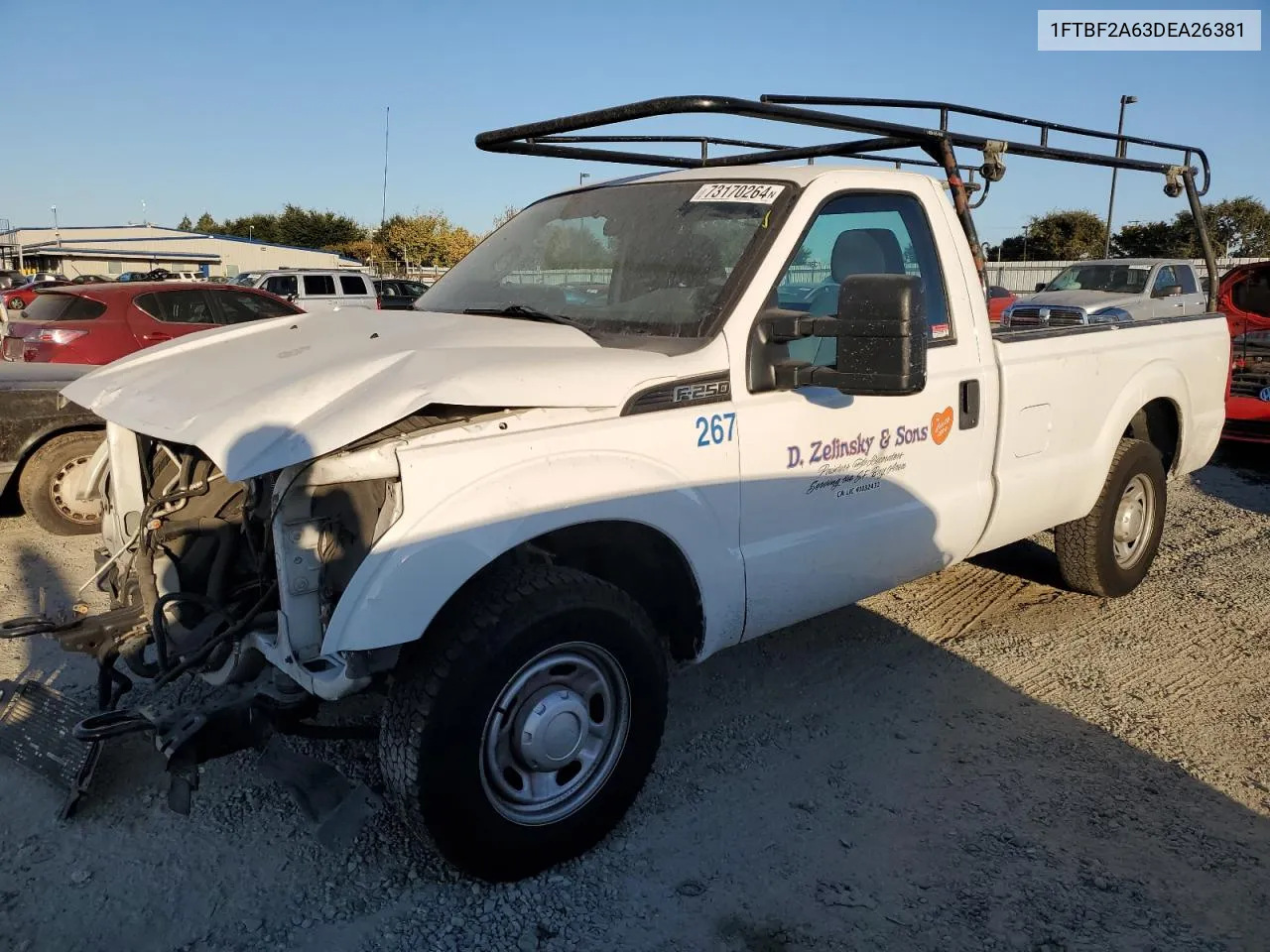 2013 Ford F250 Super Duty VIN: 1FTBF2A63DEA26381 Lot: 73170264