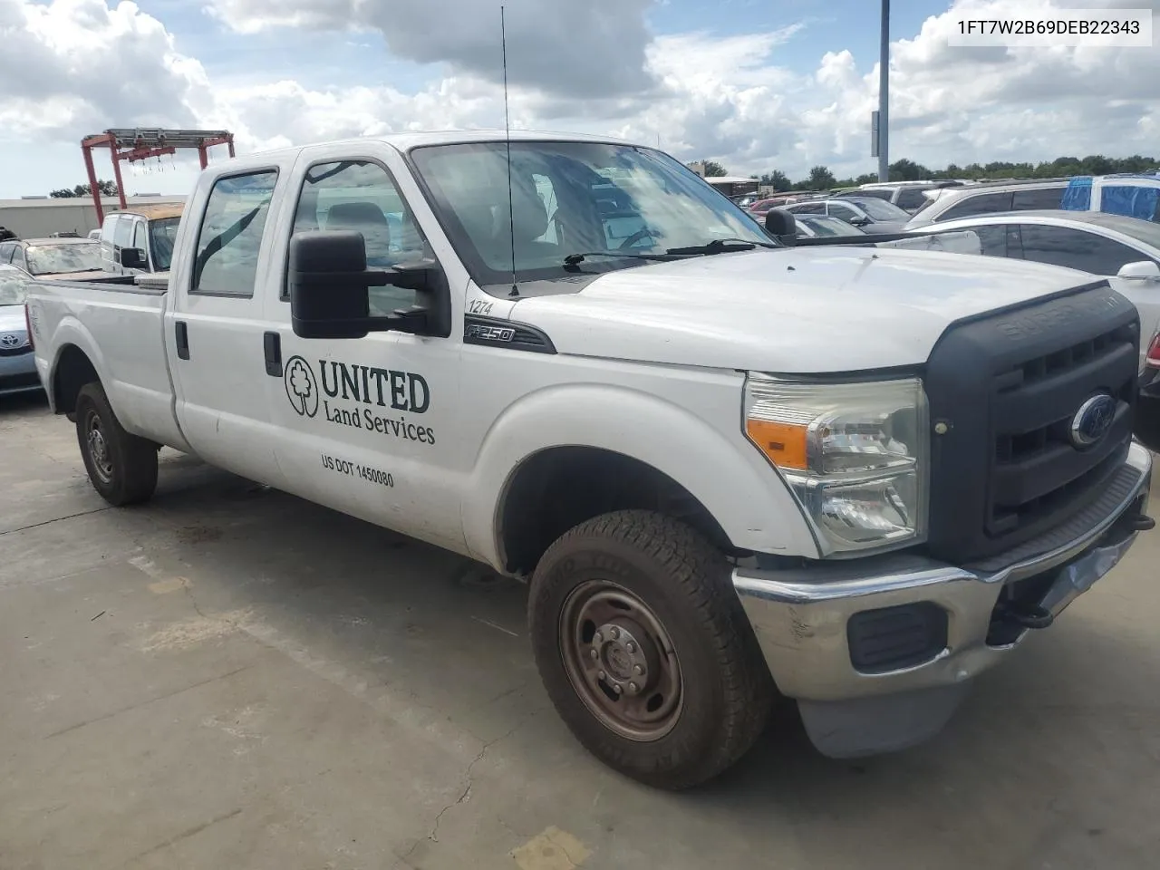 2013 Ford F250 Super Duty VIN: 1FT7W2B69DEB22343 Lot: 74575294