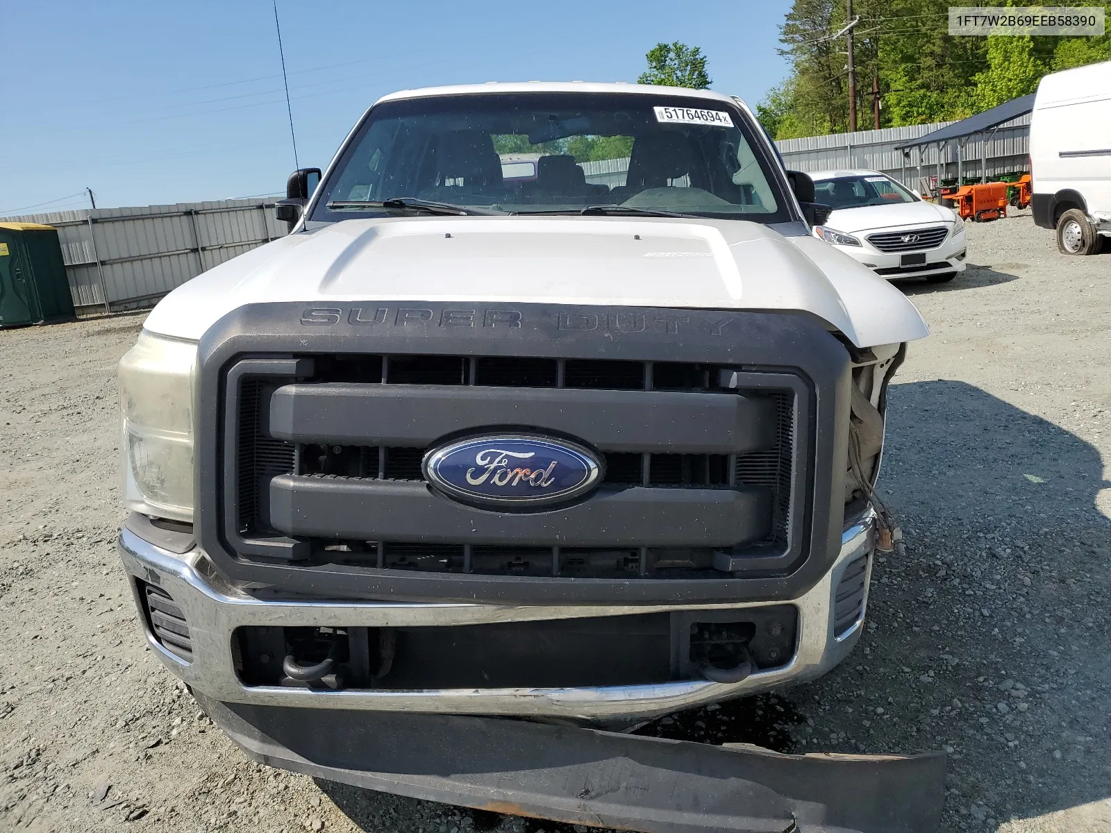 2014 Ford F250 Super Duty VIN: 1FT7W2B69EEB58390 Lot: 51764694