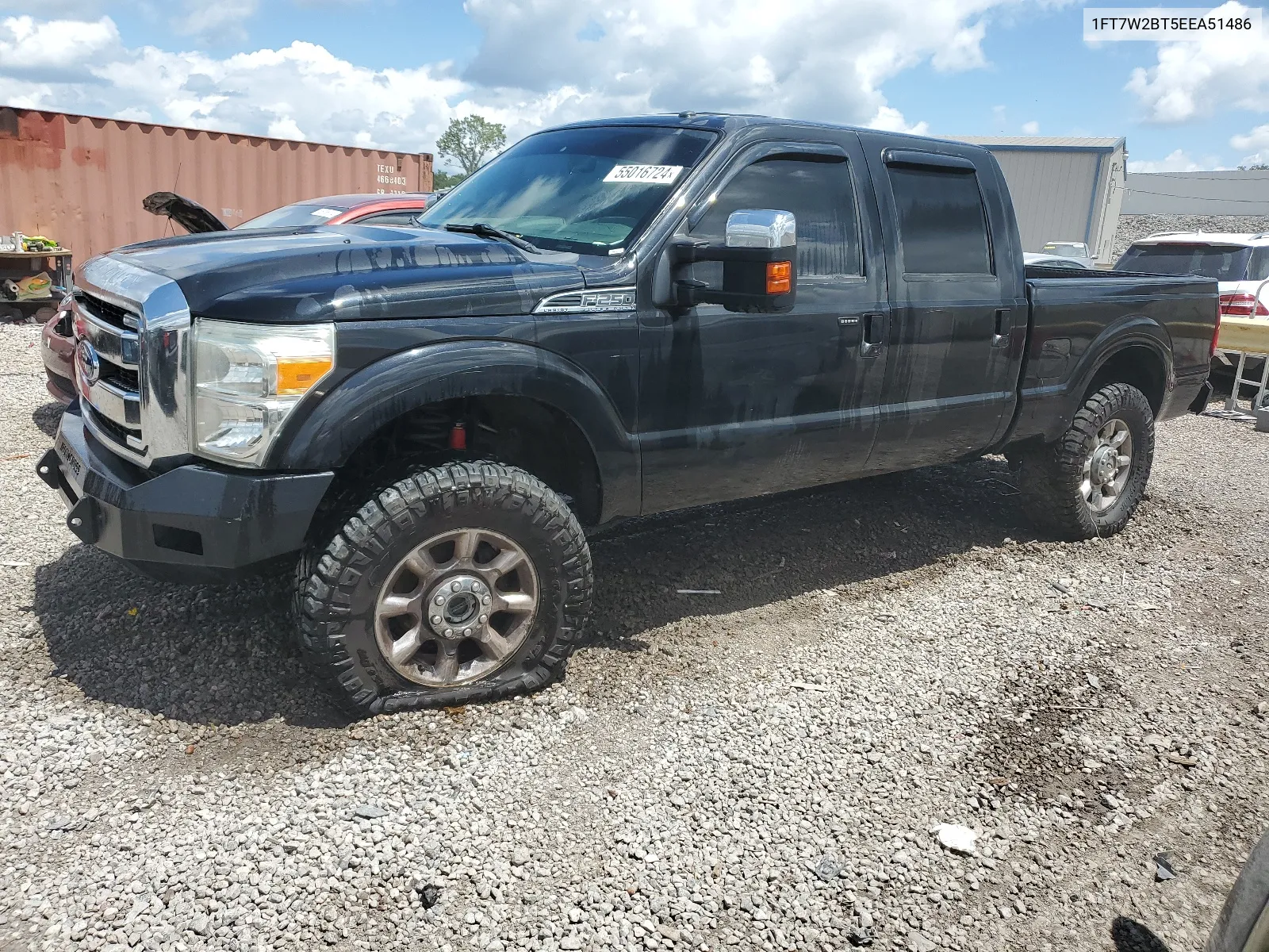 2014 Ford F250 Super Duty VIN: 1FT7W2BT5EEA51486 Lot: 55016724