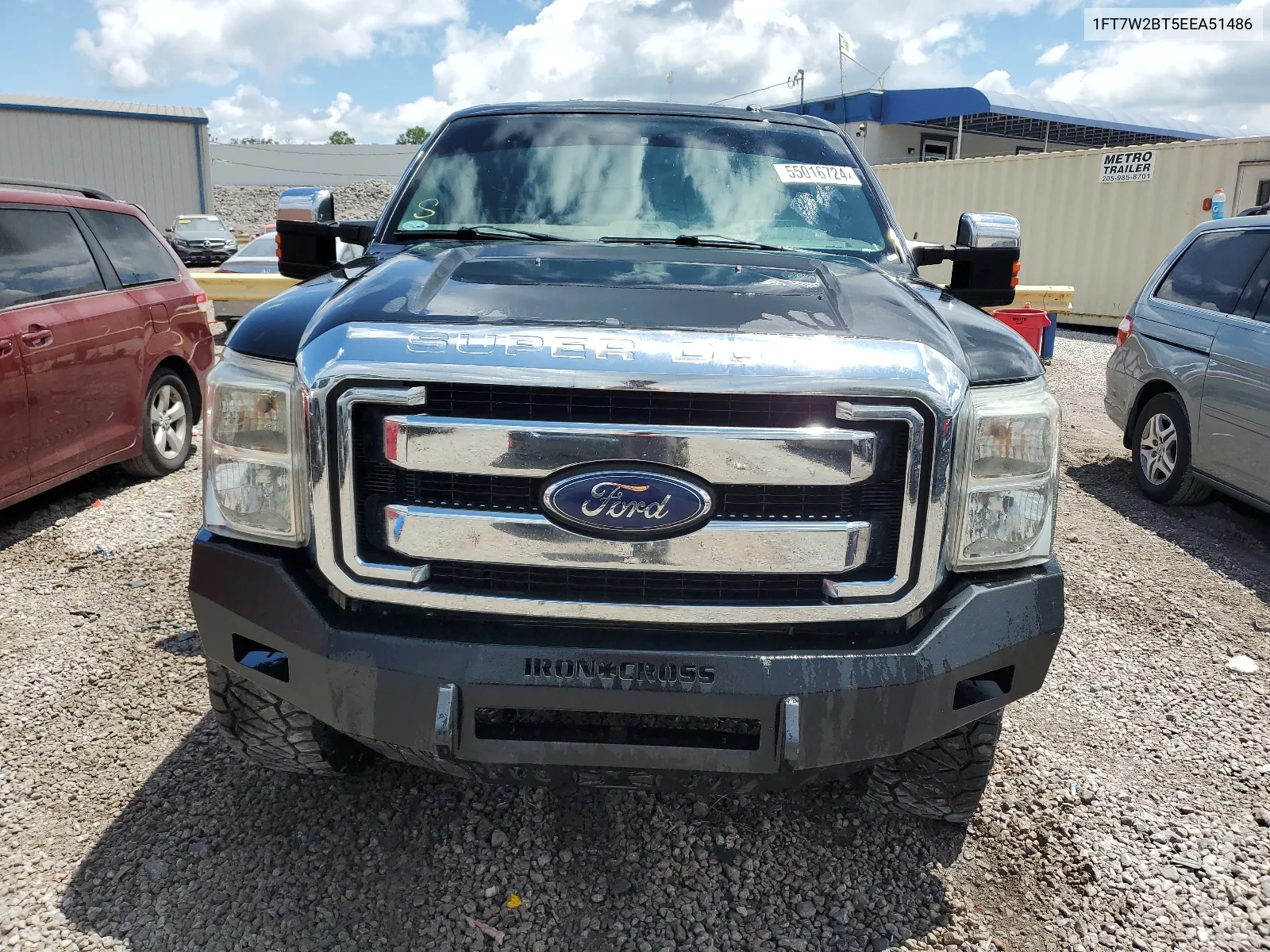 2014 Ford F250 Super Duty VIN: 1FT7W2BT5EEA51486 Lot: 55016724