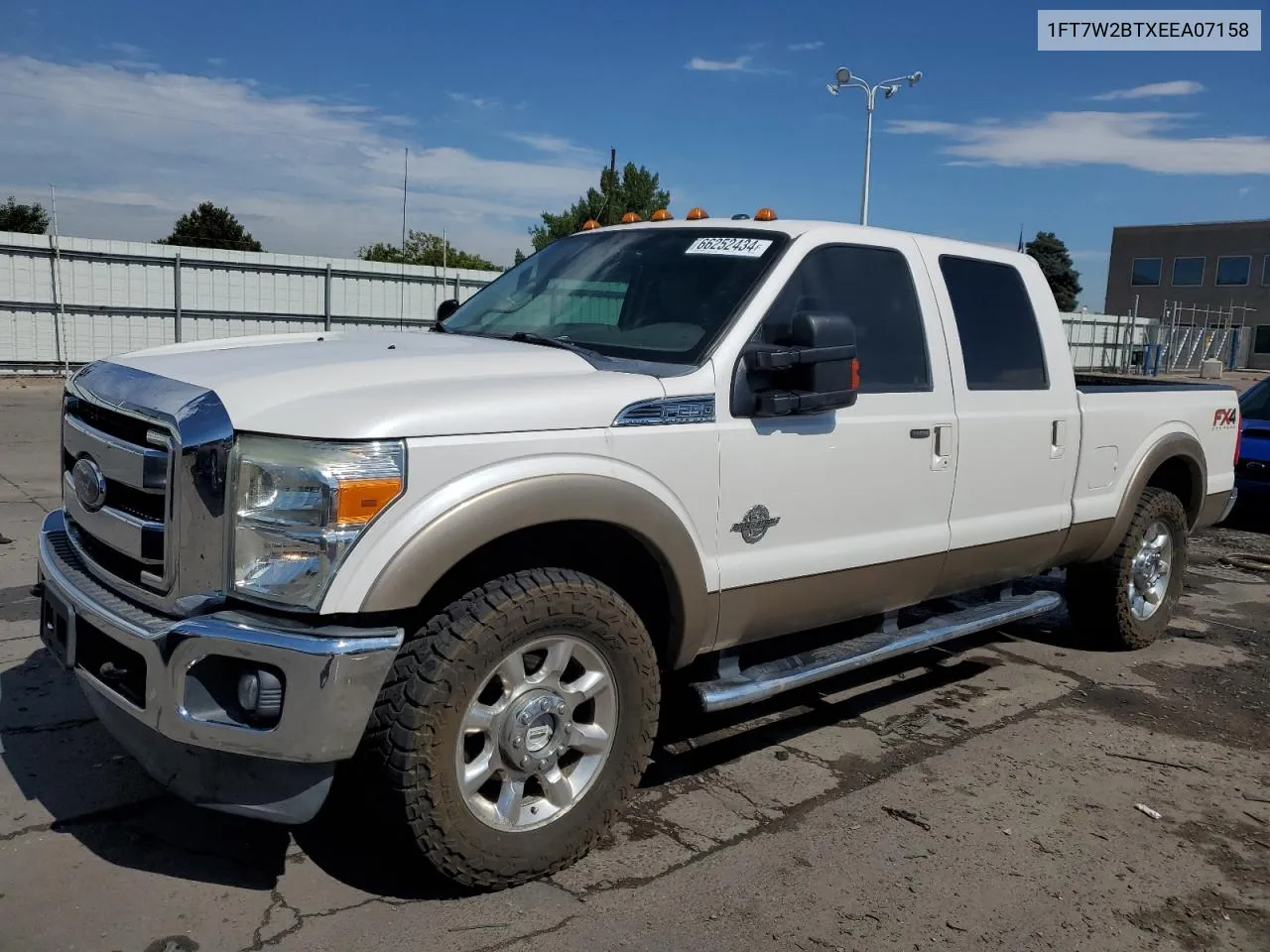 2014 Ford F250 Super Duty VIN: 1FT7W2BTXEEA07158 Lot: 66252434