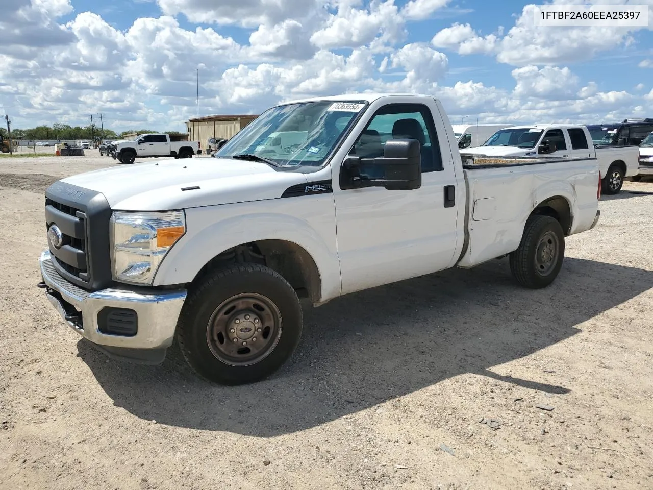 2014 Ford F250 Super Duty VIN: 1FTBF2A60EEA25397 Lot: 70363554