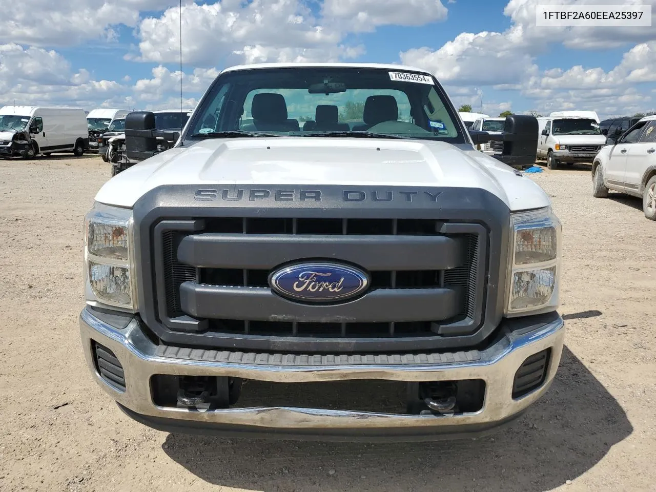 2014 Ford F250 Super Duty VIN: 1FTBF2A60EEA25397 Lot: 70363554