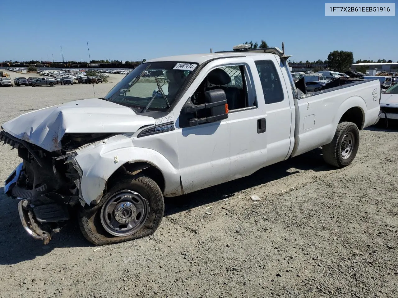 2014 Ford F250 Super Duty VIN: 1FT7X2B61EEB51916 Lot: 71467474