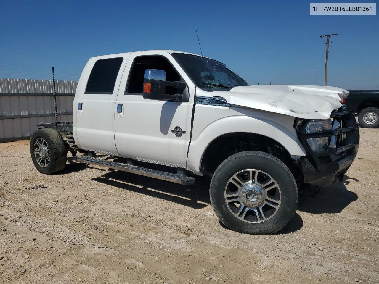 2014 Ford F250 Super Duty VIN: 1FT7W2BT6EEB01361 Lot: 72119564