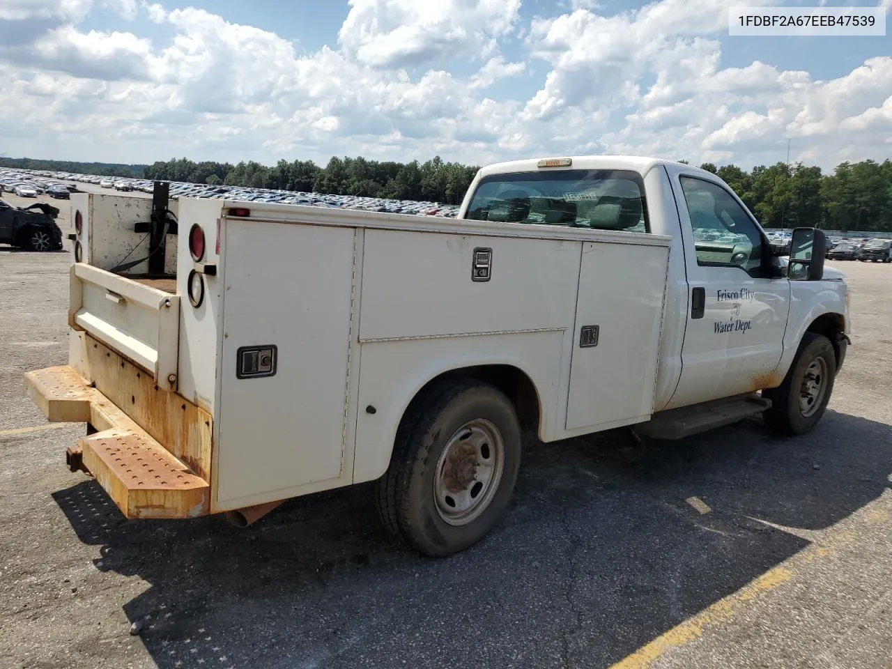 2014 Ford F250 Super Duty VIN: 1FDBF2A67EEB47539 Lot: 72679514