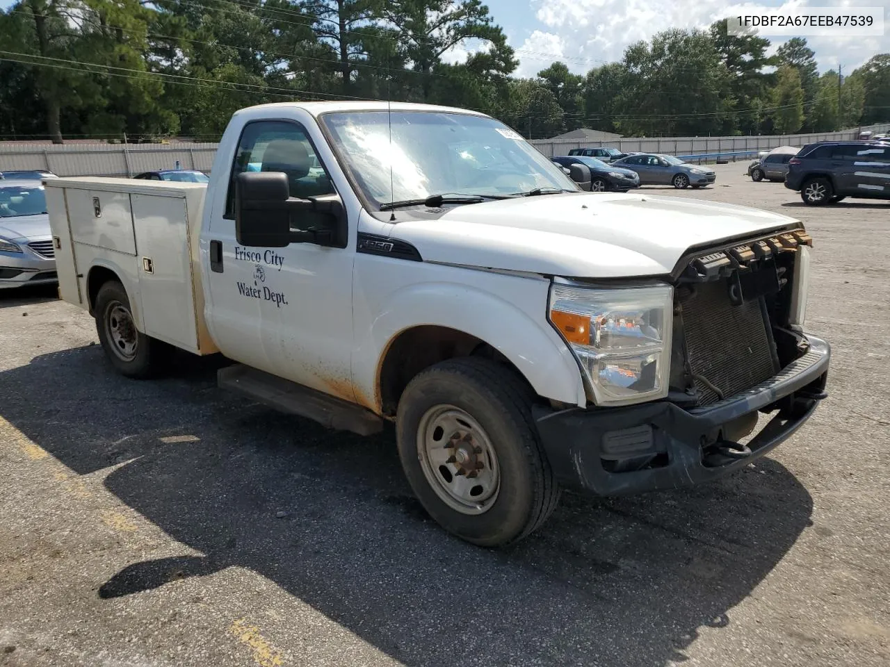 2014 Ford F250 Super Duty VIN: 1FDBF2A67EEB47539 Lot: 72679514