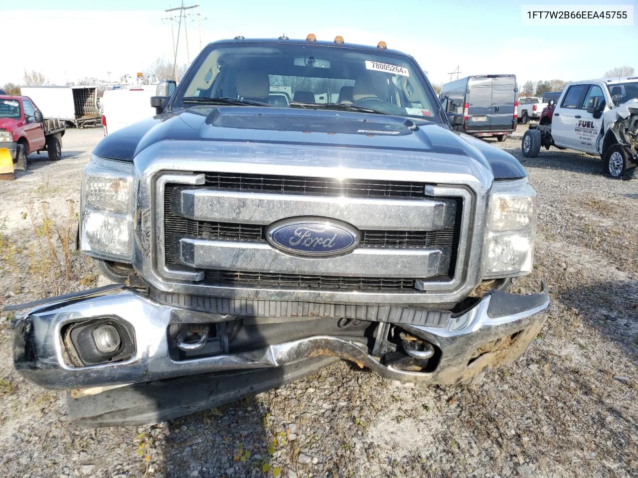 2014 Ford F250 Super Duty VIN: 1FT7W2B66EEA45755 Lot: 78005264