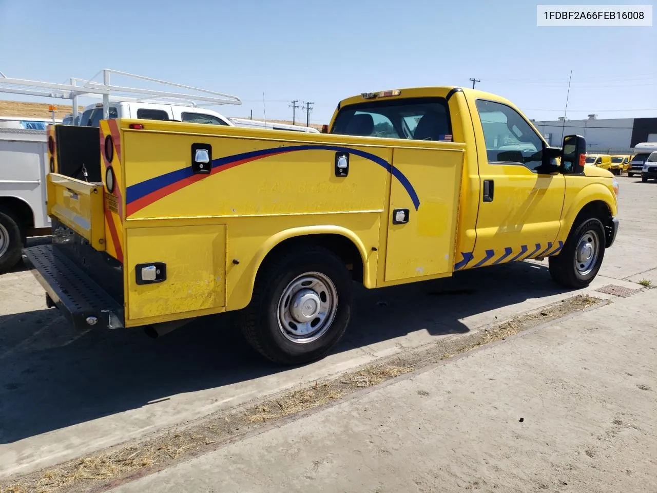 2015 Ford F250 Super Duty VIN: 1FDBF2A66FEB16008 Lot: 57303194