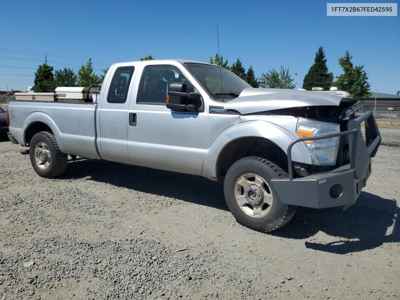 2015 Ford F250 Super Duty VIN: 1FT7X2B67FED42595 Lot: 61123674