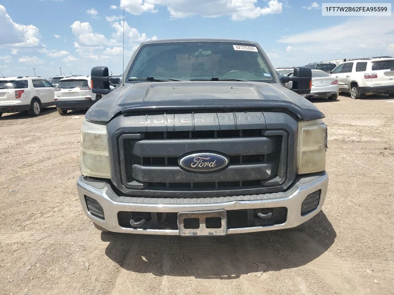 2015 Ford F250 Super Duty VIN: 1FT7W2B62FEA95599 Lot: 62725324