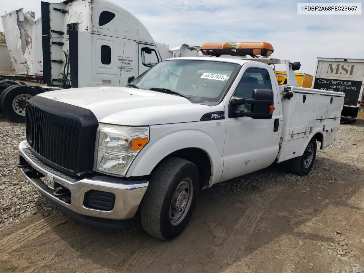 2015 Ford F250 Super Duty VIN: 1FDBF2A68FEC23657 Lot: 68787034