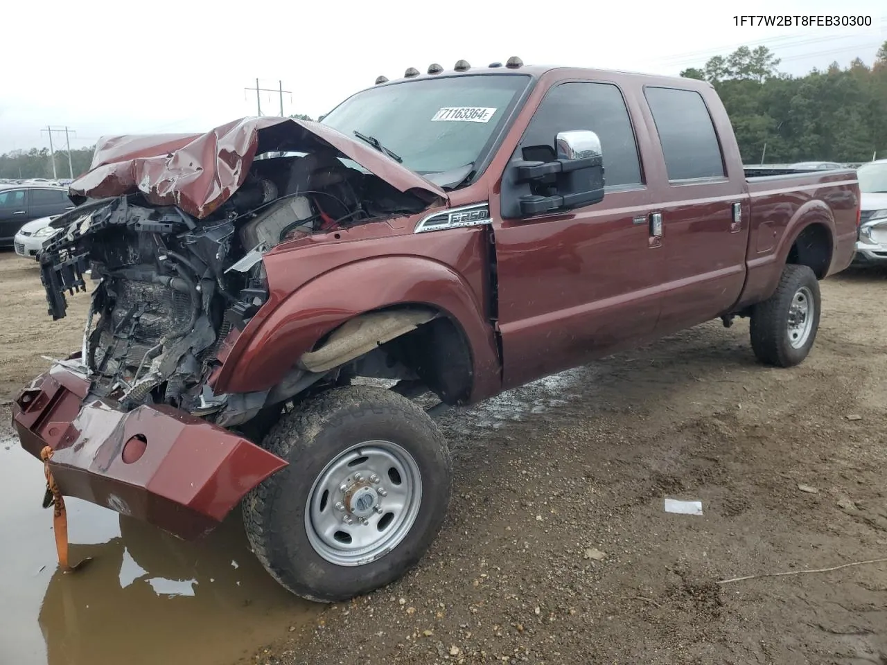 2015 Ford F250 Super Duty VIN: 1FT7W2BT8FEB30300 Lot: 71163364